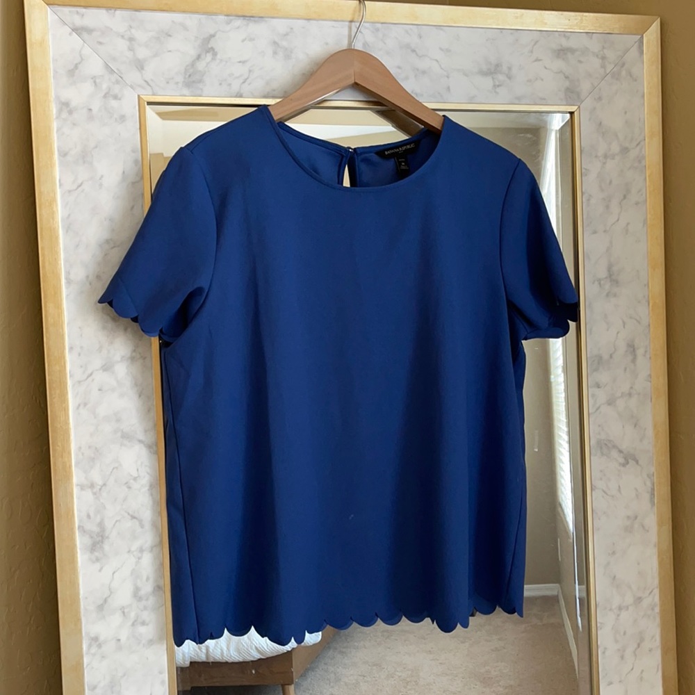 Banana Republic Scallop Blouse